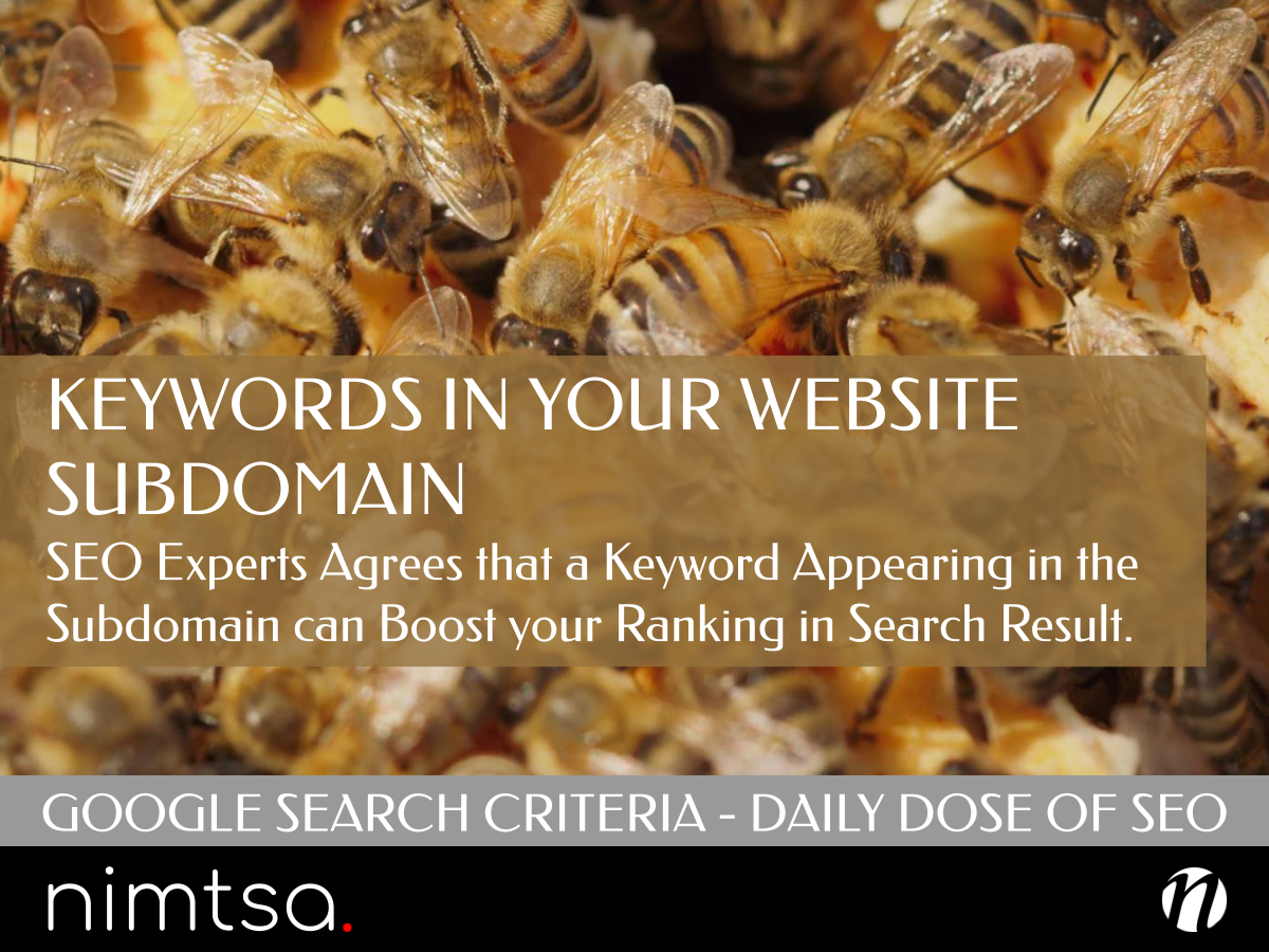 5 Keywords in Your Website Subdomain