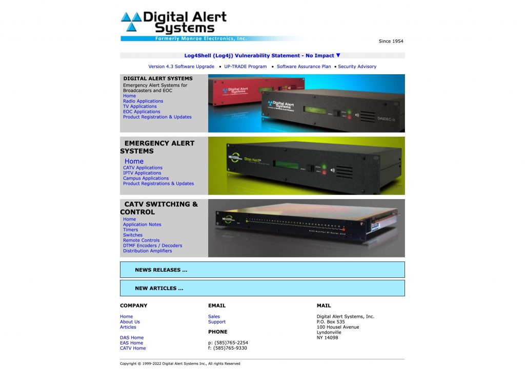 Digital Alert Systems Homepage