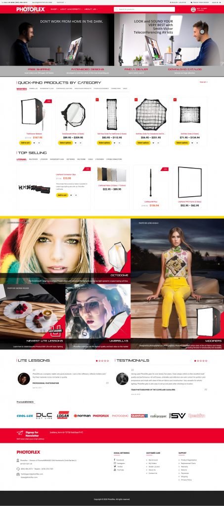 Photoflex Homepage capture