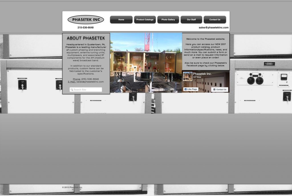 Phasetek inc Homepage